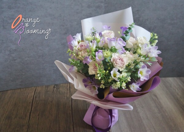 Orange Blooming Wedding Bouquet 結婚花球/送禮花束-0-婚禮當日