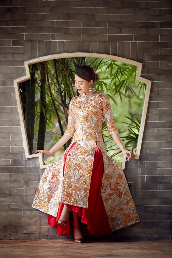 鴻運繡莊 (尖沙咀店) Lucky Embroidery-Chinese wedding dress-4-婚紗禮服