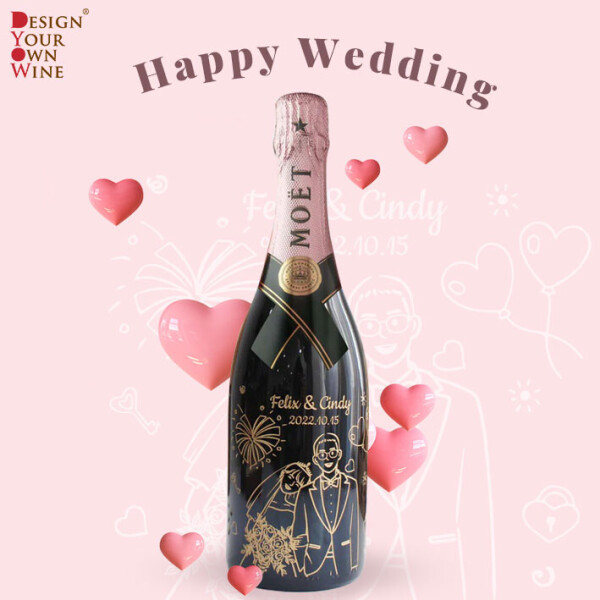 Design Your Own Wine 香港酒瓶雕刻-1-婚禮當日